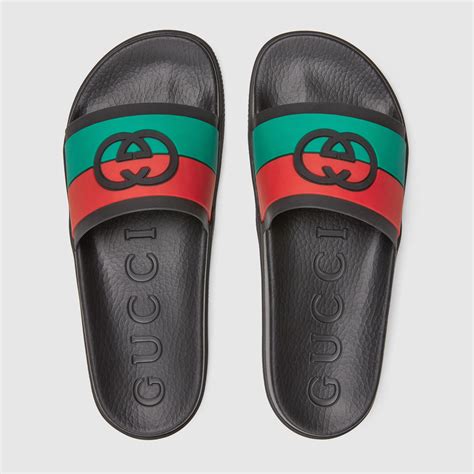 gucci gg red slides|gucci slides size 14.